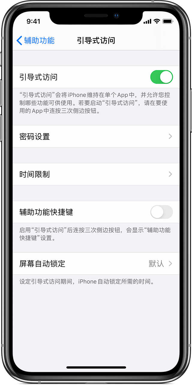 牡丹江苹果手机维修分享如何在 iPhone 上退出引导式访问 