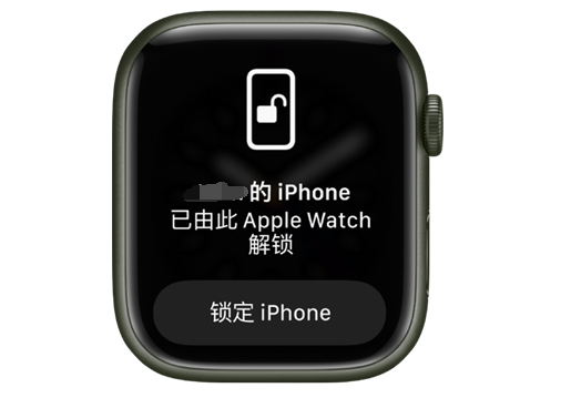 牡丹江苹果手机维修分享用 AppleWatch 解锁配备面容 ID 的 iPhone方法 