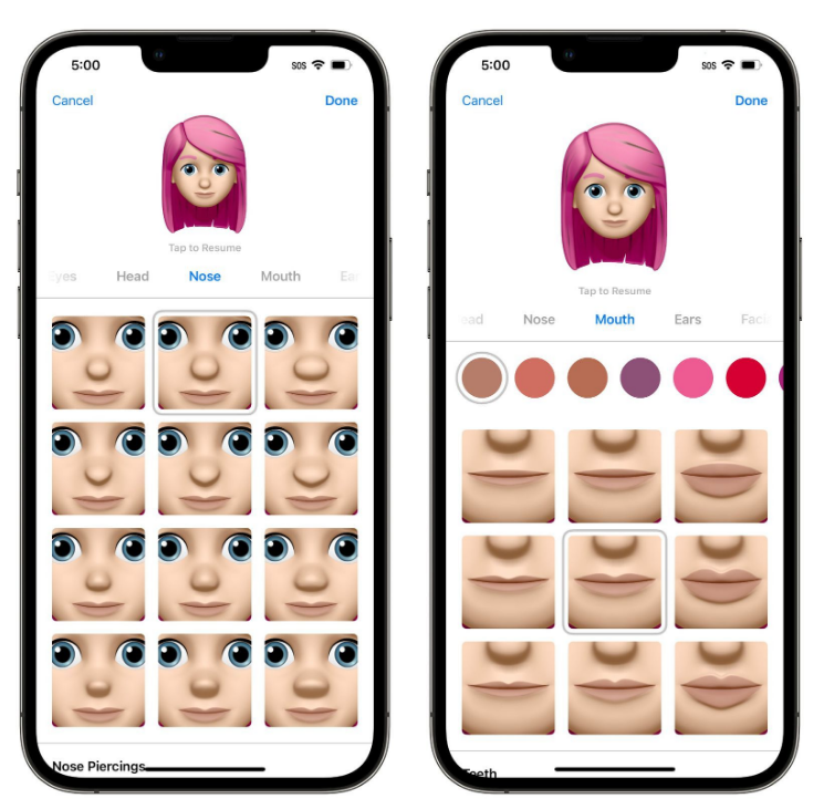 牡丹江苹果手机维修分享​iOS 16中的拟我表情有了哪些变化和升级 